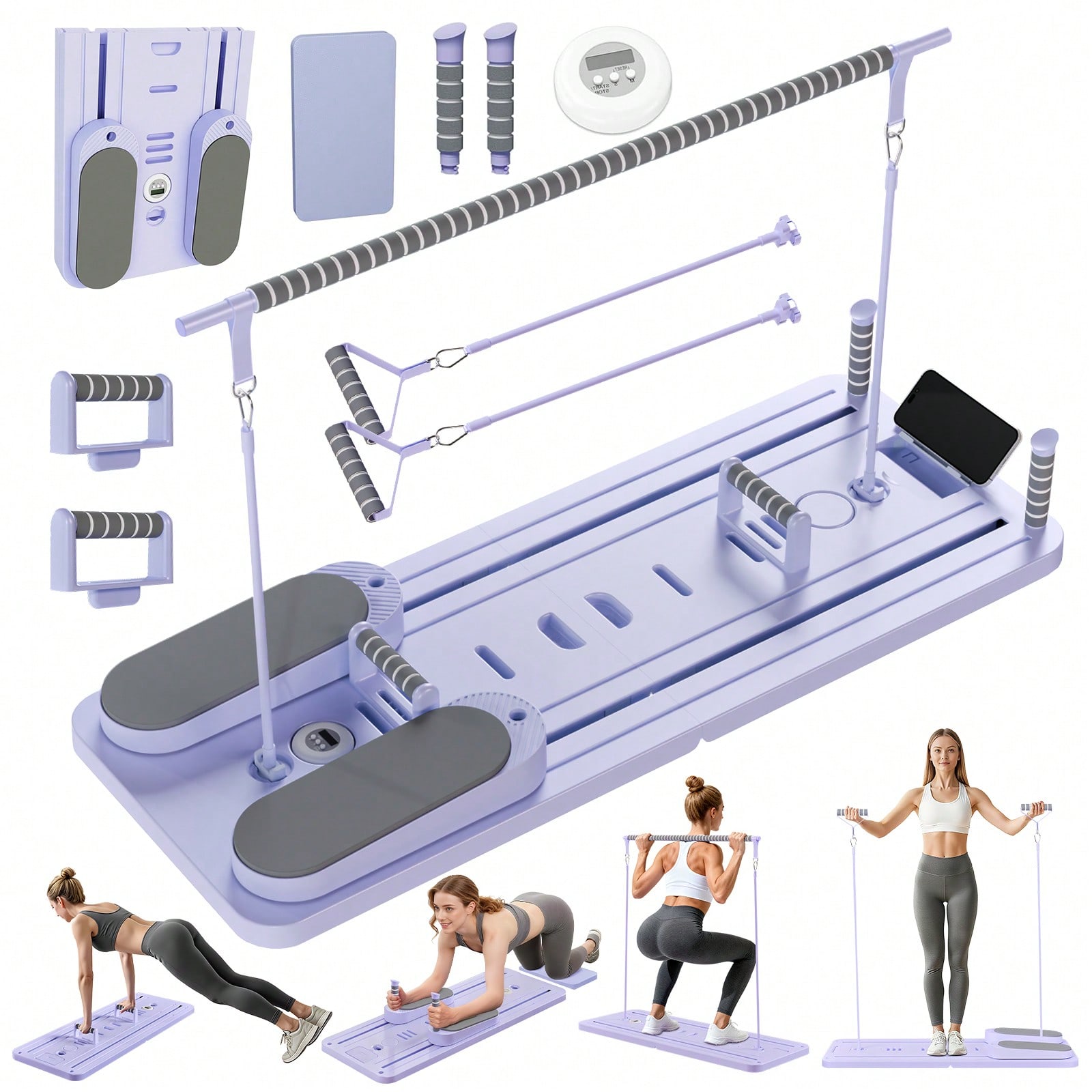 Waist Trainer Women - Reformer do pilatesu z drążkiem, deska