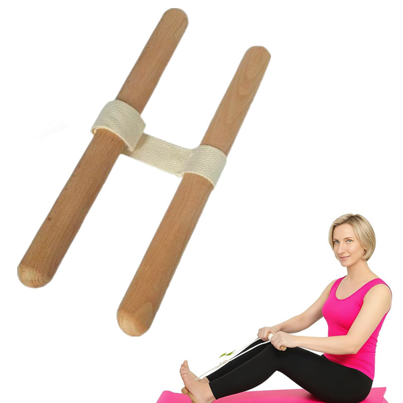 Yoga And Fitness - Rozciągacz ścięgna podkolanowego z regulowanym paskiem